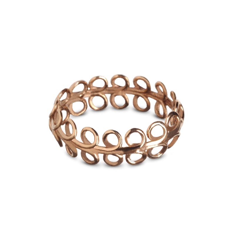 Anello sottile fedina made in italy oro rosa