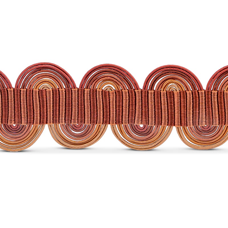 collana girocollo choker argento nastro passamaneria onde mattone made in italy